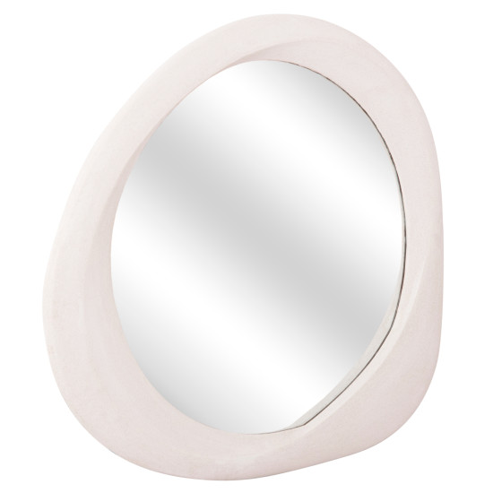 Καθρεπτησ τοιχου οβαλ σειρα santorini hm4511 mdf σε υπολευκο 82x3,5x74υεκ **