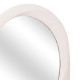 Καθρεπτησ τοιχου οβαλ σειρα santorini hm4511 mdf σε υπολευκο 82x3,5x74υεκ **