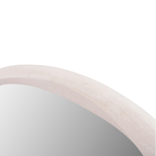 Καθρεπτησ τοιχου οβαλ σειρα santorini hm4513 mdf σε υπολευκο 90x3,2x60υεκ **