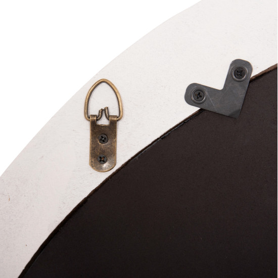 Καθρεπτησ τοιχου οβαλ σειρα santorini hm4513 mdf σε υπολευκο 90x3,2x60υεκ **