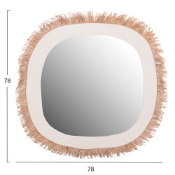 Καθρεπτησ τοιχου σειρα santorini hm4527 mdf υπολευκο-διακοσμηση σε μπεζ 78x1,8x78υεκ. ** Καθρεπτησ τοιχου σειρα santorini hm4527 mdf υπολευκο-διακοσμηση σε μπεζ 78x1,8x78υεκ. **