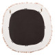 Καθρεπτησ τοιχου σειρα santorini hm4527 mdf υπολευκο-διακοσμηση σε μπεζ 78x1,8x78υεκ. **