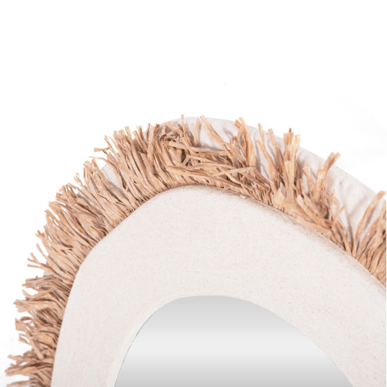 Καθρεπτησ τοιχου σειρα santorini hm4528 mdf υπολευκο-διακοσμηση σε μπεζ 60x2x80υεκ. **