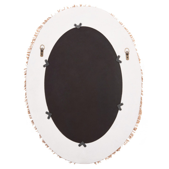 Καθρεπτησ τοιχου σειρα santorini hm4528 mdf υπολευκο-διακοσμηση σε μπεζ 60x2x80υεκ. **