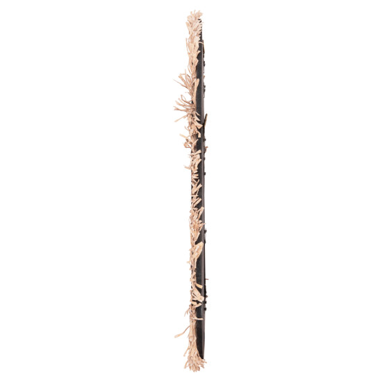 Καθρεπτησ τοιχου σειρα santorini hm4530 mdf μαυρο-διακοσμηση σε μπεζ 80x1,8x60υεκ. **
