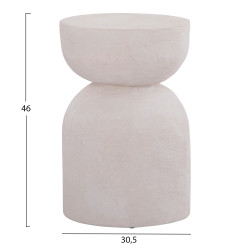 Σκαμπο σειρα santorini hm18041 πολυρητινη σε υπολευκο φ30,5x46υεκ ** Σκαμπο σειρα santorini hm18041 πολυρητινη σε υπολευκο φ30,5x46υεκ **