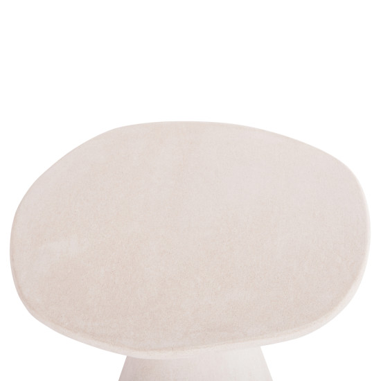 Τραπεζι τραπεζαριασ στρογγυλο σειρα santorini hm18055 mdf υπολευκο χρωμα φ77x76υεκ. **