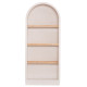 Ραφιερα σειρα santorini hm18044 mdf υπολευκο-ραφια ξυλο ελατου φυσικο 80x38x188,5υεκ. **