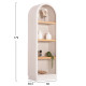 Ραφιερα σειρα santorini hm18045 mdf υπολευκο-ραφια ξυλο ελατου φυσικο 60x38,5x179υεκ. **