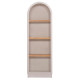 Ραφιερα σειρα santorini hm18045 mdf υπολευκο-ραφια ξυλο ελατου φυσικο 60x38,5x179υεκ. **