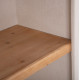 Ραφιερα σειρα santorini hm18045 mdf υπολευκο-ραφια ξυλο ελατου φυσικο 60x38,5x179υεκ. **