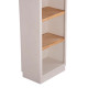 Ραφιερα σειρα santorini hm18045 mdf υπολευκο-ραφια ξυλο ελατου φυσικο 60x38,5x179υεκ. **