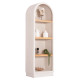 Ραφιερα σειρα santorini hm18045 mdf υπολευκο-ραφια ξυλο ελατου φυσικο 60x38,5x179υεκ. **