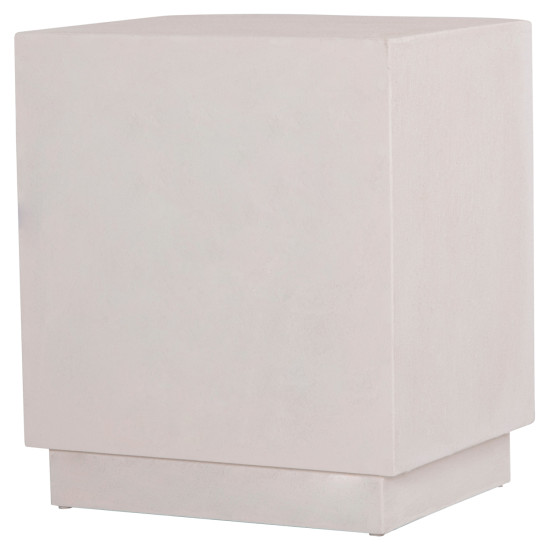 Κομοδινο σειρα santorini hm18047 mdf σε υπολευκο χρωμα-3 συρταρia 48x38x55,5υεκ. **