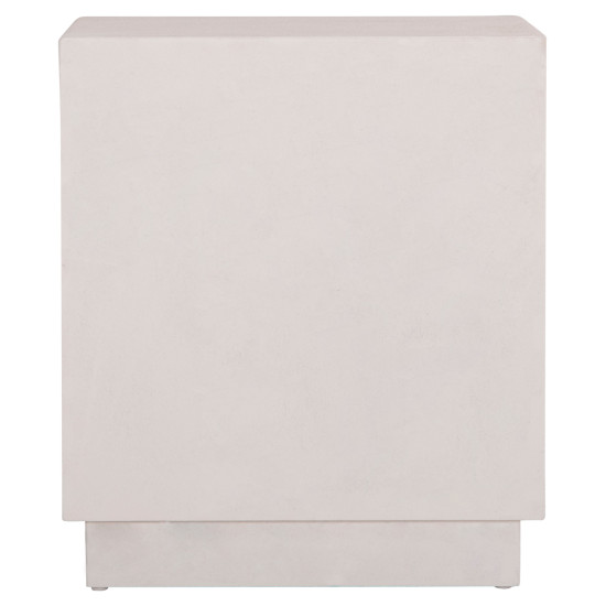 Κομοδινο σειρα santorini hm18047 mdf σε υπολευκο χρωμα-3 συρταρia 48x38x55,5υεκ. **