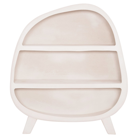 Ραφιερα σειρα santorini hm18060.01 mdf σε υπολευκο χρωμα 120x38x133υεκ. **