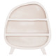Ραφιερα σειρα santorini hm18060.01 mdf σε υπολευκο χρωμα 120x38x133υεκ. **