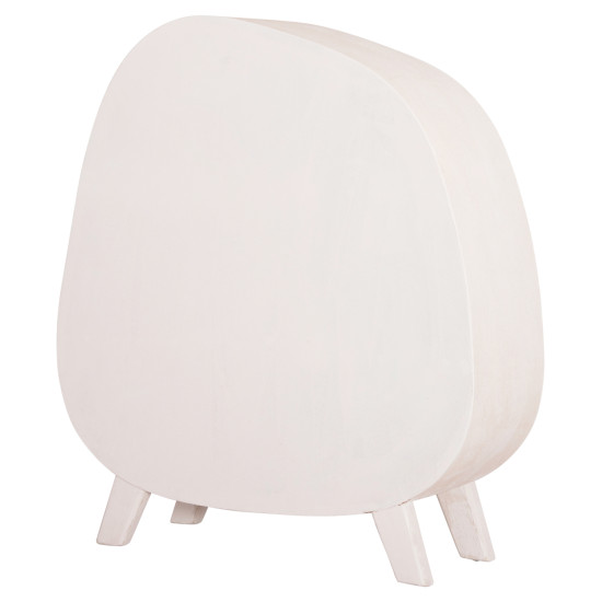 Ραφιερα σειρα santorini hm18060.01 mdf σε υπολευκο χρωμα 120x38x133υεκ. **