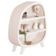 Ραφιερα σειρα santorini hm18060.01 mdf σε υπολευκο χρωμα 120x38x133υεκ. **