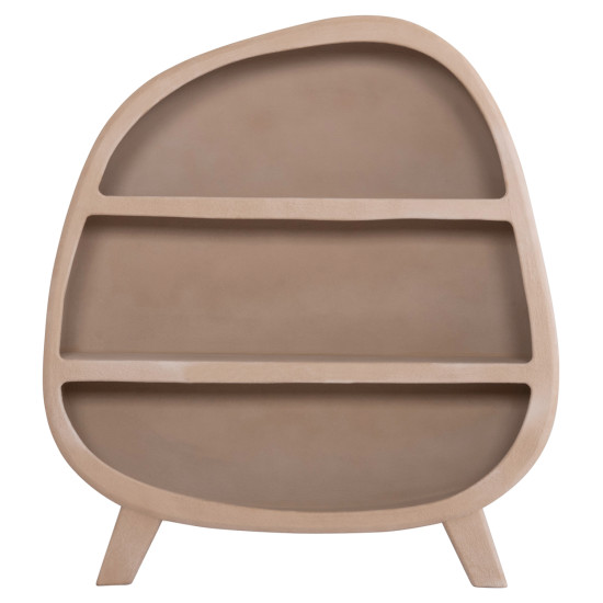 Ραφιερα σειρα santorini hm18060.02 mdf σε καφε χρωμα 120x38x133υεκ. **