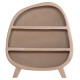 Ραφιερα σειρα santorini hm18060.02 mdf σε καφε χρωμα 120x38x133υεκ. **
