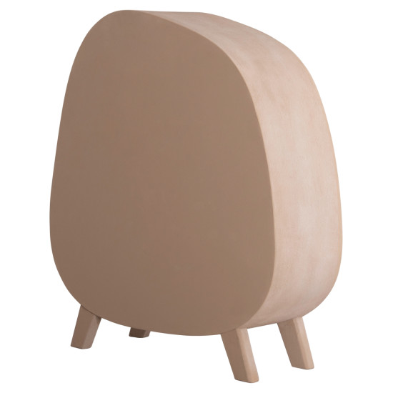 Ραφιερα σειρα santorini hm18060.02 mdf σε καφε χρωμα 120x38x133υεκ. **