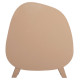 Ραφιερα σειρα santorini hm18060.02 mdf σε καφε χρωμα 120x38x133υεκ. **