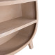 Ραφιερα σειρα santorini hm18060.02 mdf σε καφε χρωμα 120x38x133υεκ. **