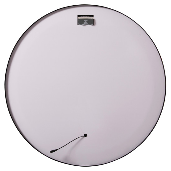 Καθρεπτησ τοιχου στρογγυλοσ rounder hm4503.01 αλουμινιο σε μαυρο-φωτισμοσ led φ80εκ. **