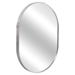 Καθρεπτησ τοιχου σειρα archer hm4500.40 πλαισιο οβαλ αλουμινιου ασημι 59x79υεκ **