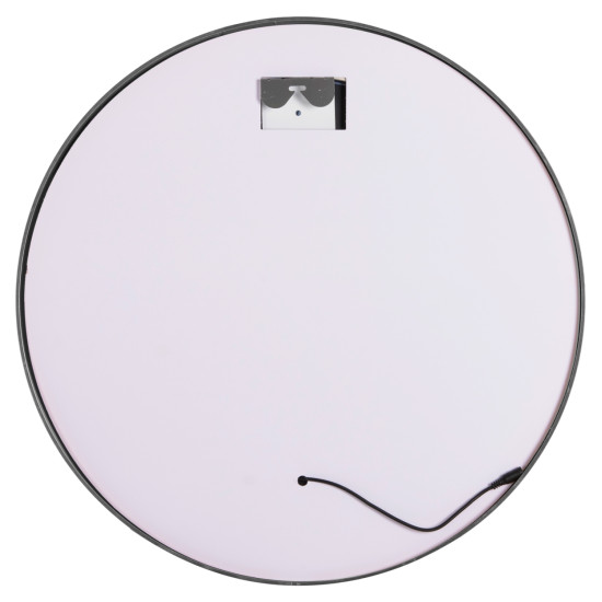 Καθρεπτησ τοιχου στρογγυλοσ rounder hm4503.40 αλουμινιο σε ασημι-φωτισμοσ led φ80εκ. **