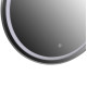 Καθρεπτησ τοιχου στρογγυλοσ rounder hm4503.40 αλουμινιο σε ασημι-φωτισμοσ led φ80εκ. **