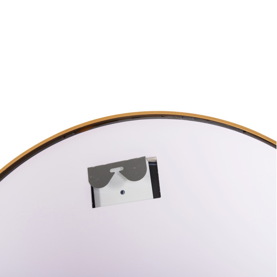 Καθρεπτησ τοιχου στρογγυλοσ rounder hm4503.30 αλουμινιο σε χρυσο-φωτισμοσ led φ80εκ. **