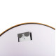 Καθρεπτησ τοιχου στρογγυλοσ rounder hm4503.30 αλουμινιο σε χρυσο-φωτισμοσ led φ80εκ. **