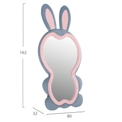 Παιδικοσ καθρεφτησ δαπεδου bunny hm4489.02 mdf ροζ & μπλε-μαυρο stand 80x162υεκ. ** Παιδικοσ καθρεφτησ δαπεδου bunny hm4489.02 mdf ροζ & μπλε-μαυρο stand 80x162υεκ. **
