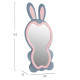 Παιδικοσ καθρεφτησ δαπεδου bunny hm4489.02 mdf ροζ & μπλε-μαυρο stand 80x162υεκ. **