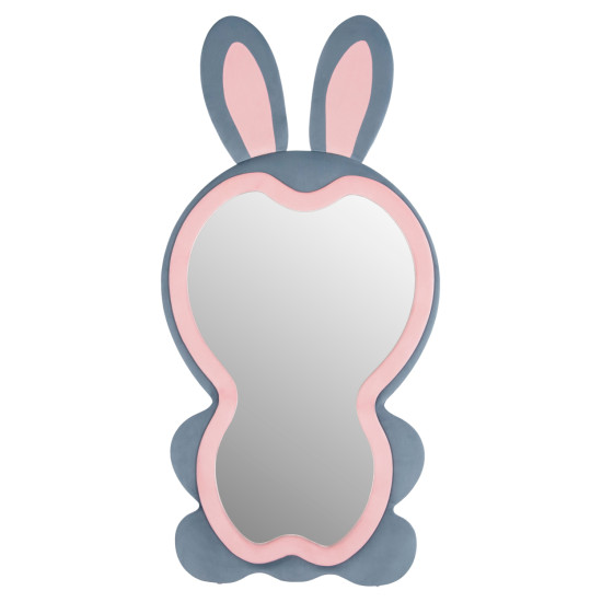 Παιδικοσ καθρεφτησ δαπεδου bunny hm4489.02 mdf ροζ & μπλε-μαυρο stand 80x162υεκ. **