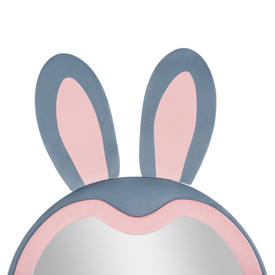 Παιδικοσ καθρεφτησ δαπεδου bunny hm4489.02 mdf ροζ & μπλε-μαυρο stand 80x162υεκ. **