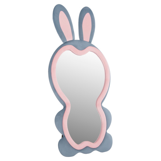 Παιδικοσ καθρεφτησ δαπεδου bunny hm4489.02 mdf ροζ & μπλε-μαυρο stand 80x162υεκ. **
