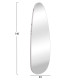 Καθρεπτησ τοιχου crither hm4486.05 με πλαισιο mdf σε white marble χρωμα 49x140υεκ. **