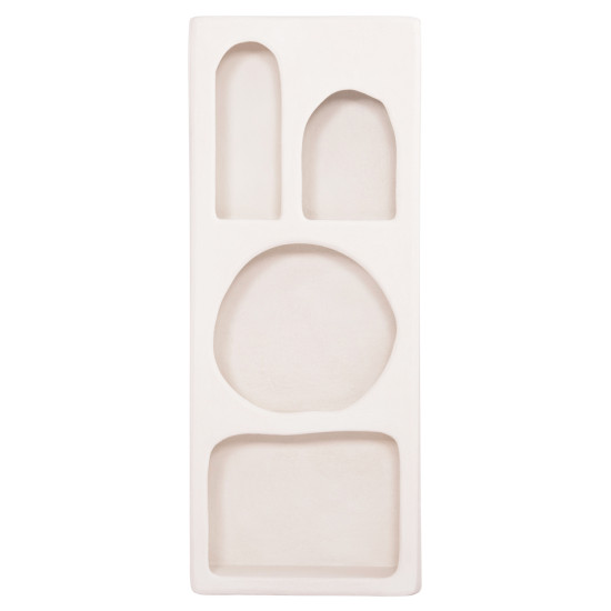 Ραφιερα τοιχου σειρα santorini hm18069 mdf σε υπολευκο χρωμα 47,5x18x120υεκ. **