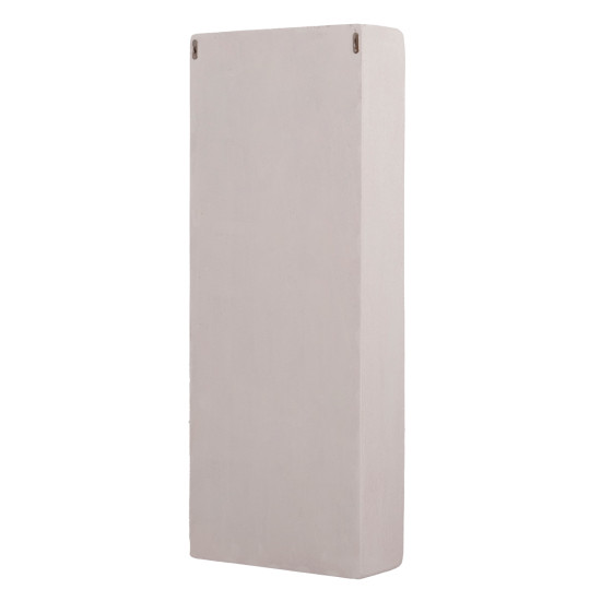 Ραφιερα τοιχου σειρα santorini hm18069 mdf σε υπολευκο χρωμα 47,5x18x120υεκ. **