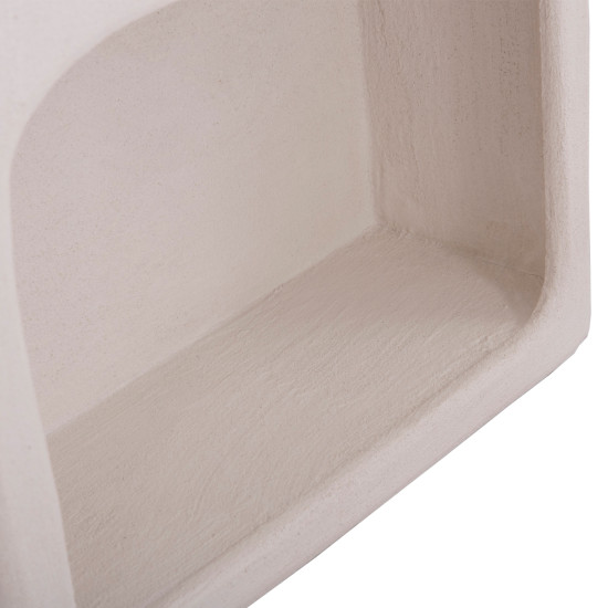 Ραφιερα τοιχου σειρα santorini hm18069 mdf σε υπολευκο χρωμα 47,5x18x120υεκ. **