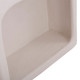 Ραφιερα τοιχου σειρα santorini hm18069 mdf σε υπολευκο χρωμα 47,5x18x120υεκ. **