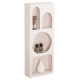 Ραφιερα τοιχου σειρα santorini hm18069 mdf σε υπολευκο χρωμα 47,5x18x120υεκ. **