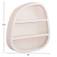 Ραφι τοιχου σειρα santorini hm18058 mdf σε υπολευκο χρωμα 95x18x100υεκ. **