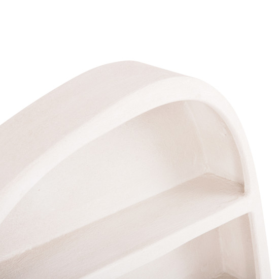 Ραφι τοιχου σειρα santorini hm18058 mdf σε υπολευκο χρωμα 95x18x100υεκ. **