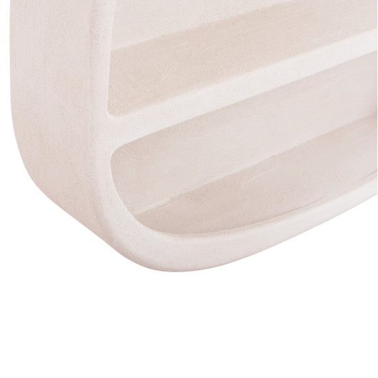 Ραφι τοιχου σειρα santorini hm18058 mdf σε υπολευκο χρωμα 95x18x100υεκ. **