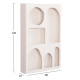 Ραφιερα-κομμο σειρα santorini hm18059 mdf σε υπολευκο 80x18x120υεκ. **