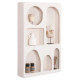 Ραφιερα-κομμο σειρα santorini hm18059 mdf σε υπολευκο 80x18x120υεκ. **